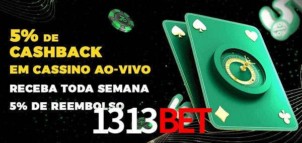 Promoções do cassino ao Vivo 1313bet